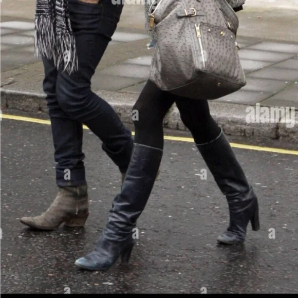 Shoes Apc Kate Moss Knee High Black Boots Size 3875